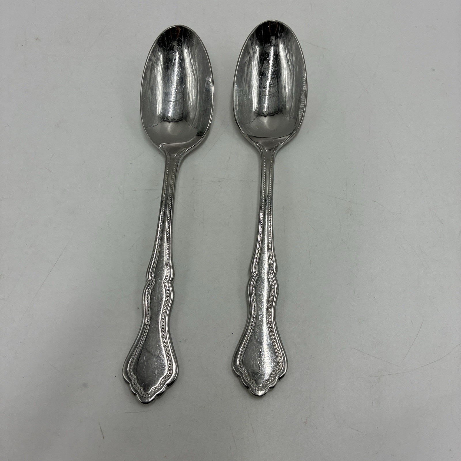 2 tea spoons  Lenox Provençal  Flatware  Stainless Steel