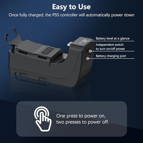 3500mAh Battery Pack for PS5 DualSense Edge Controller - Fast Charging 2 Pack