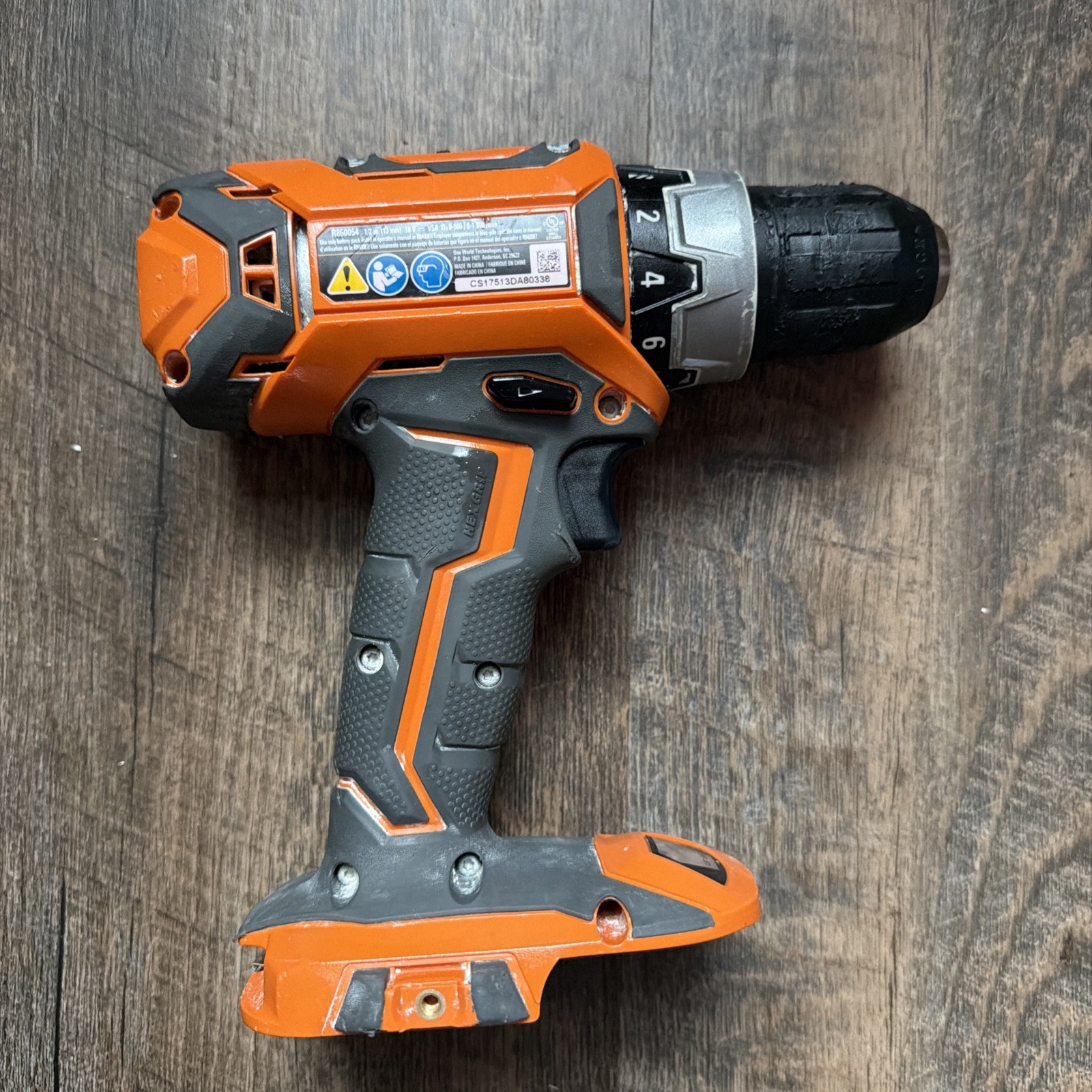 RIDGID 18 VOLT BRUSHLESS 1/2" DRILL DRIVER R860054 TOOL ONLY - ***READ***