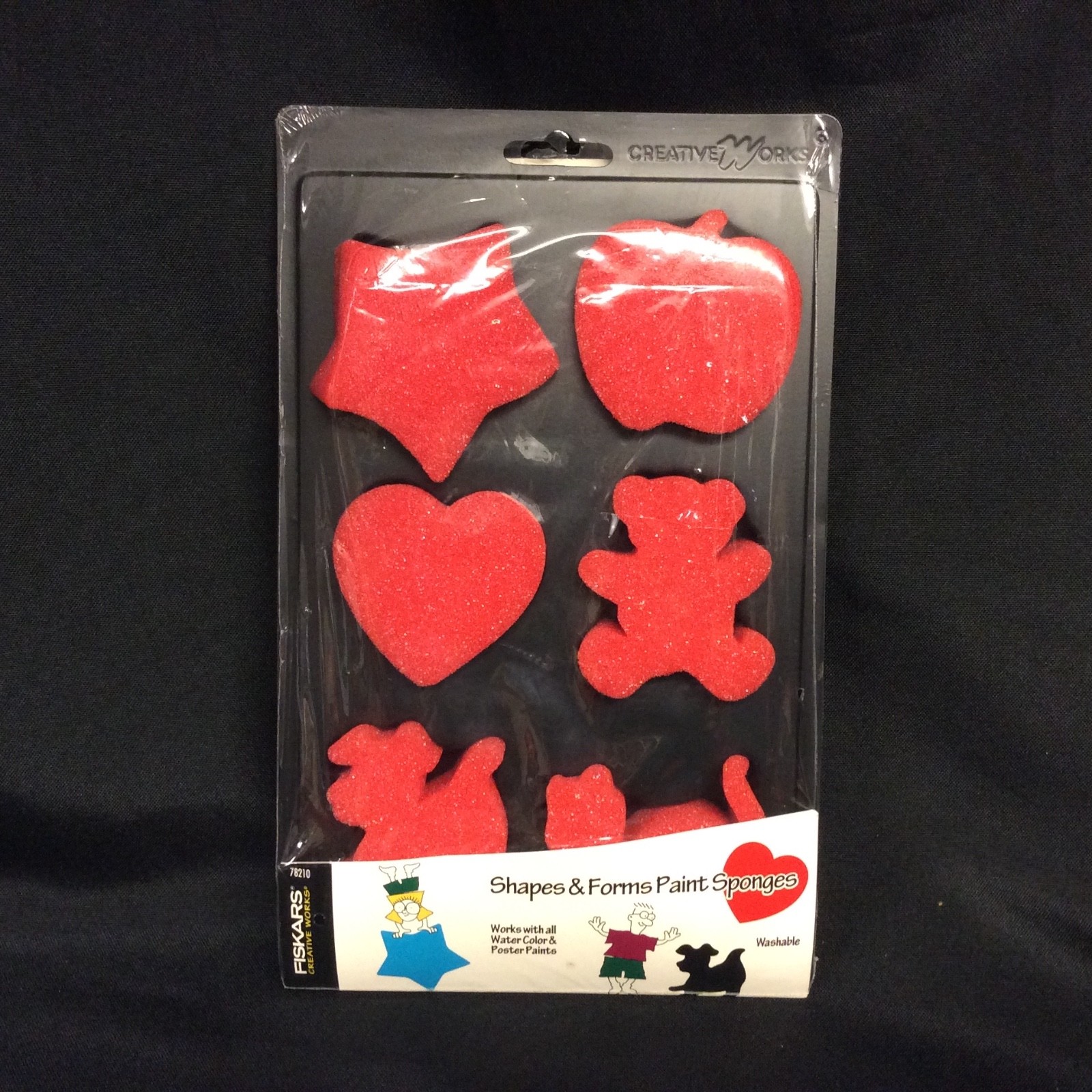 New - Fiskars Shapes & Forms Paint Sponges 78210