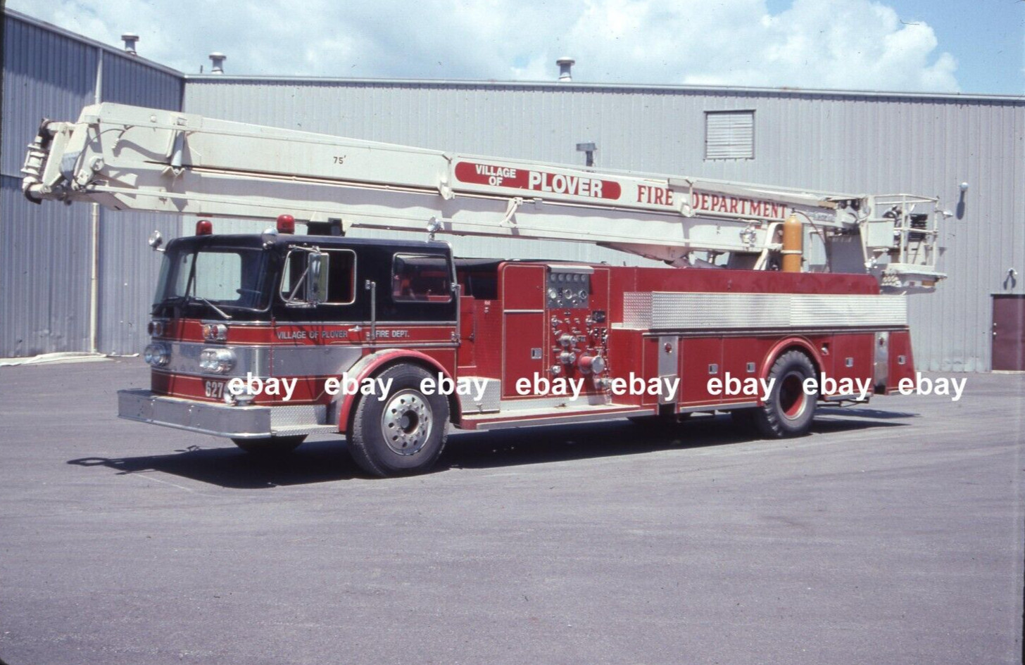Plover WI 1967 FWD Pierce 75' Snorkel Fire Apparatus Slide