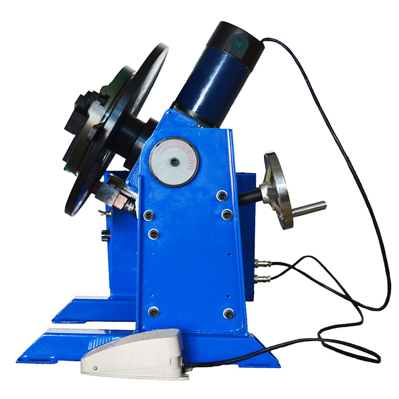 110V Welding Positioner Machine Turntable 50KG with 200mm Chuck Time- controller
