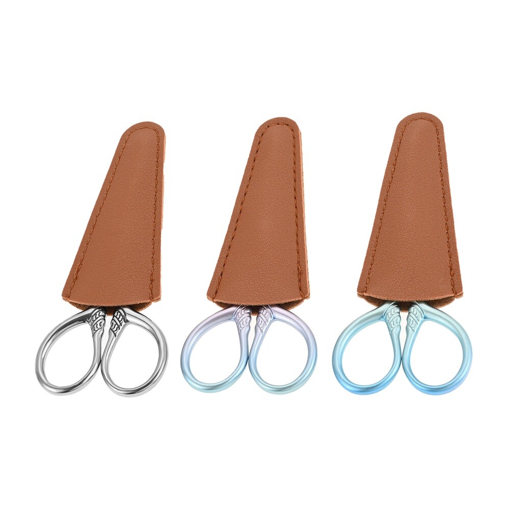 Small Facial Hair Scissors Portable Cutters Salons Home Beauty Tool 3.66x1.76 "