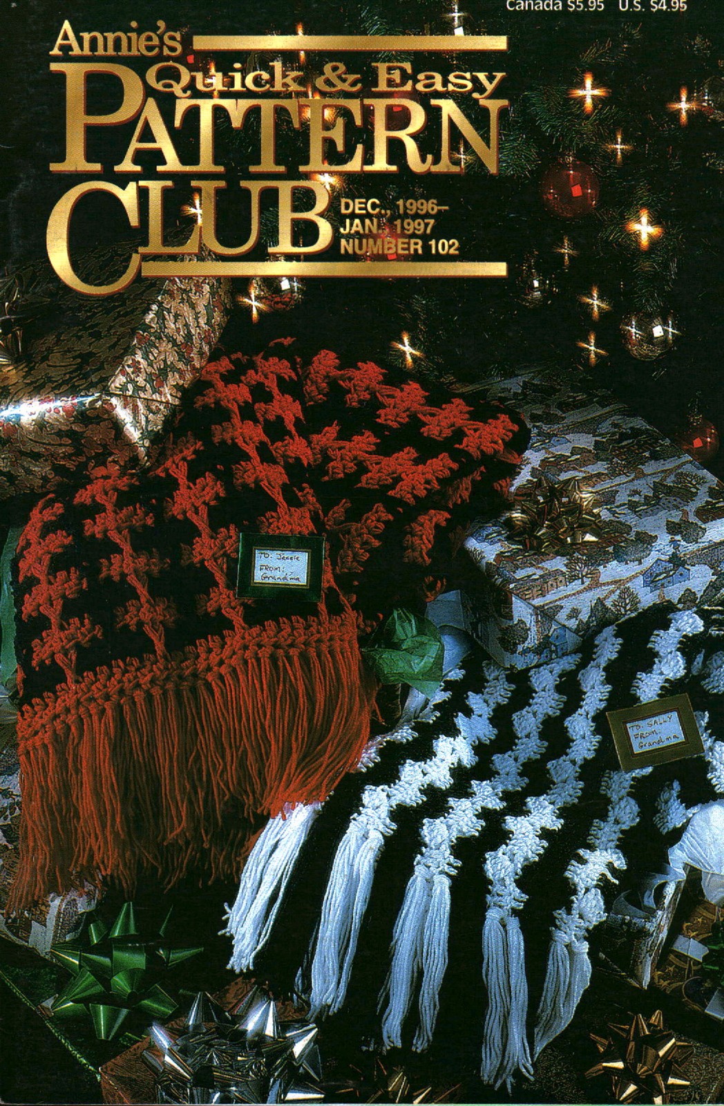 Annie's Quick & Easy Pattern Club Magazine | December 1996-January 1997 No. 102