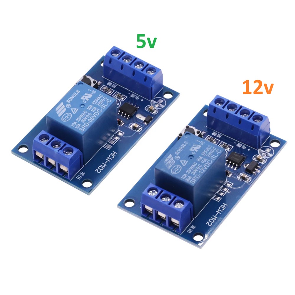 5V 12V DC 1-Channel Latching Relay Module w/ Touch Bistable Switch MCU