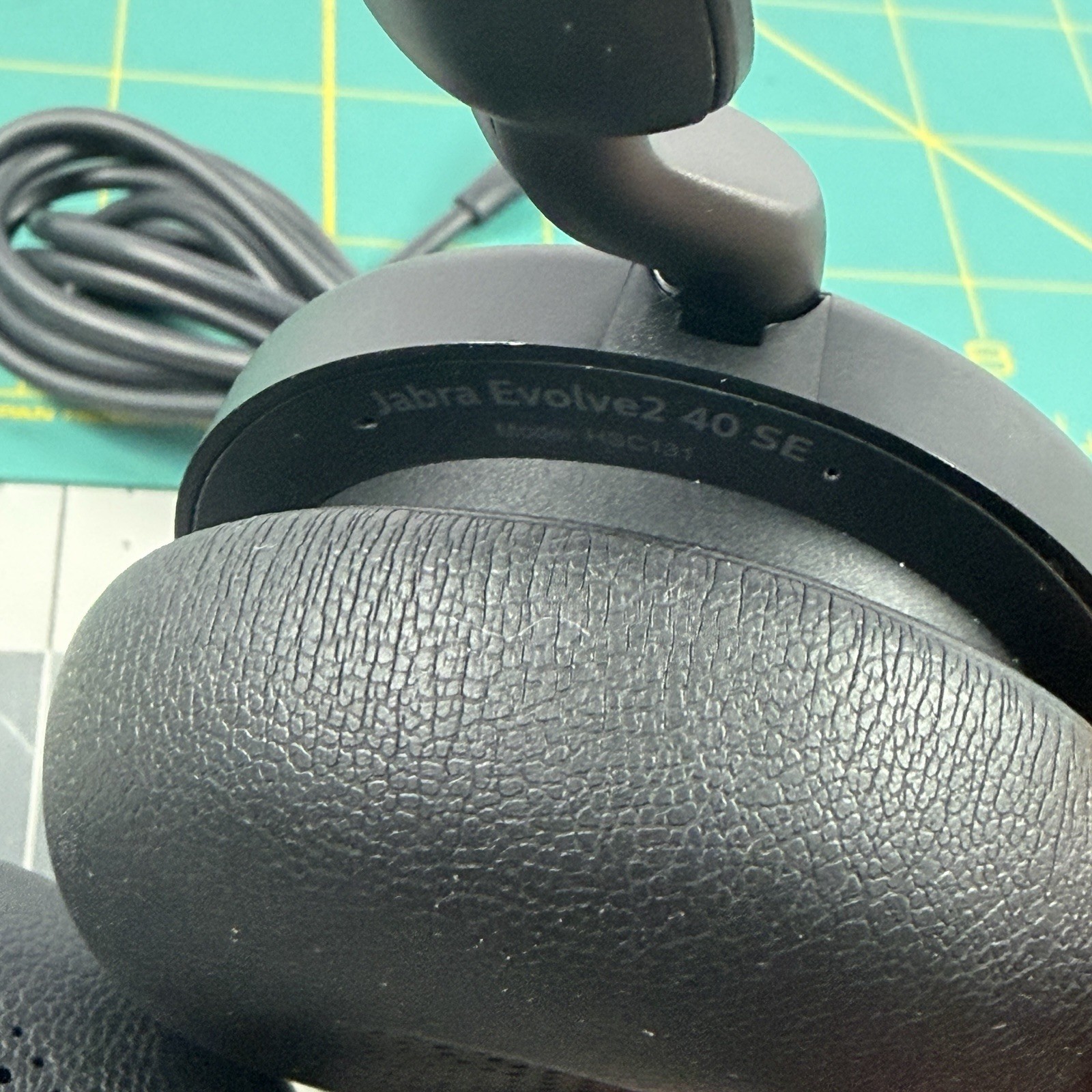 Jabra Evolve2 40 SE USB-C Wired Stereo Headset UC Noise Cancel Mic Tested