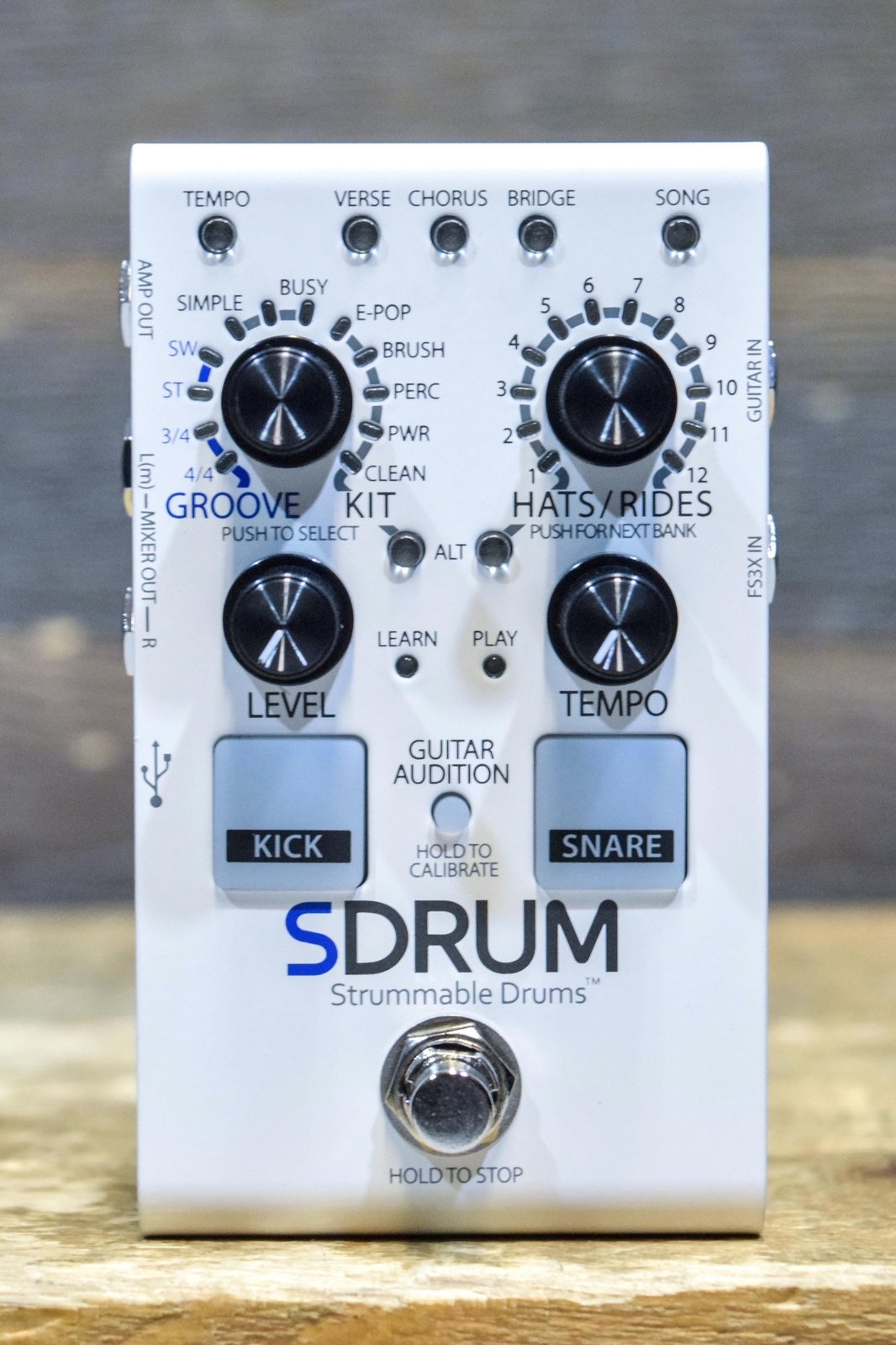 DigiTech SDRUM Strummable Drums BeatScratch Technology Intelligent Drum Machine