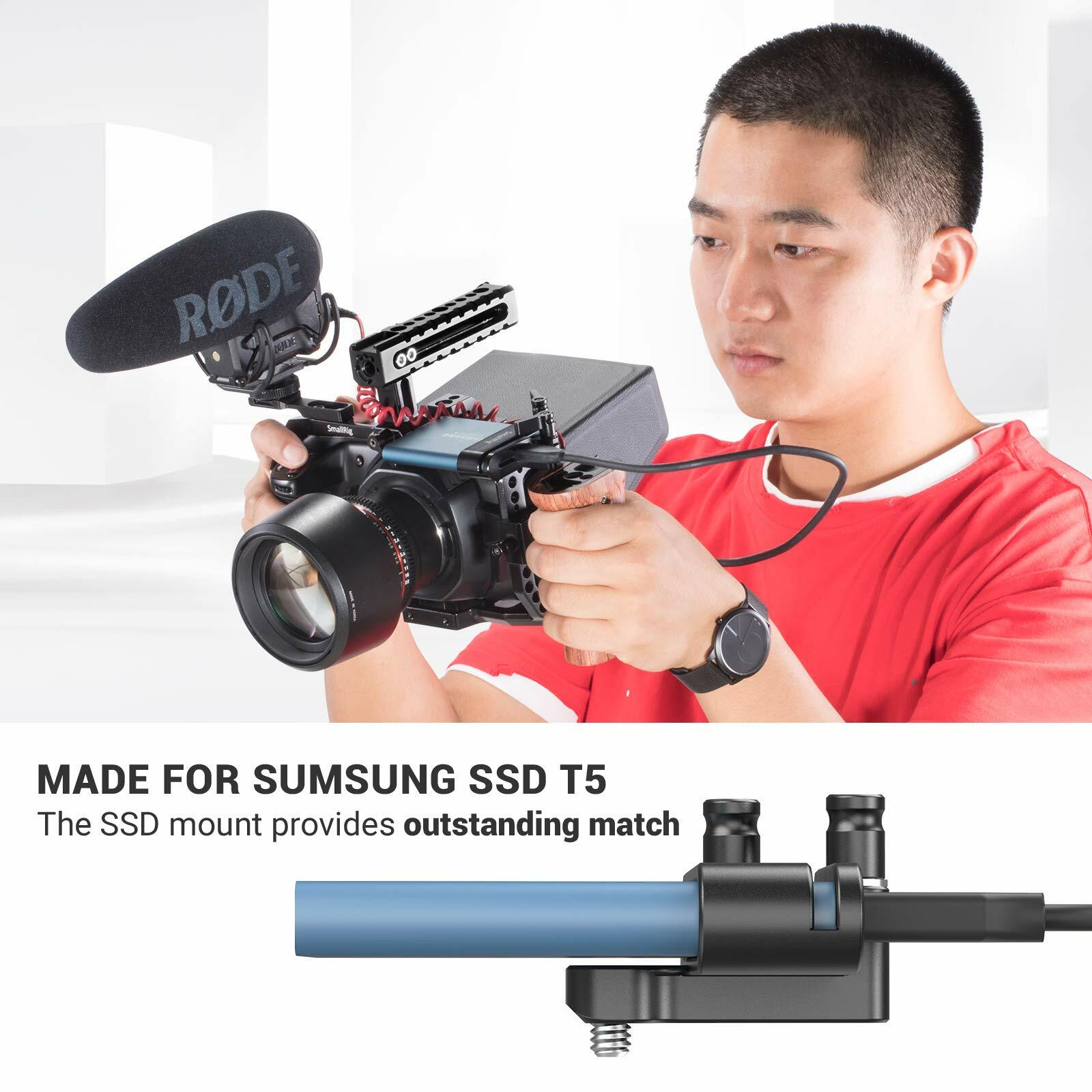 SmallRig T5 SSD Holder Mount for Samsung for BMPCC 4K / 6K Camera Cage 2245B