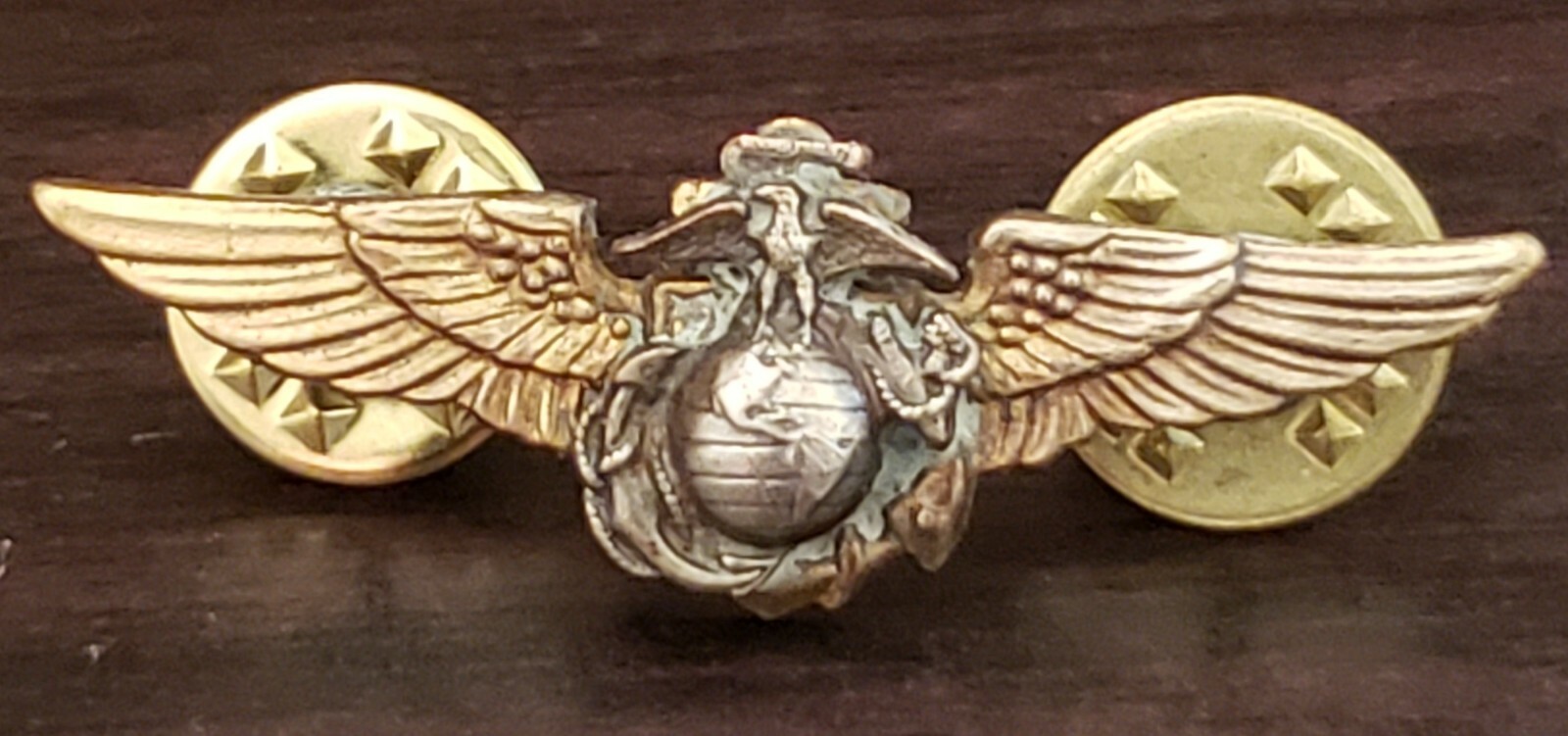 US Marine Corp Pilot Aviation Wing Badge Insignia Pin USMC Aviator EGA Military
