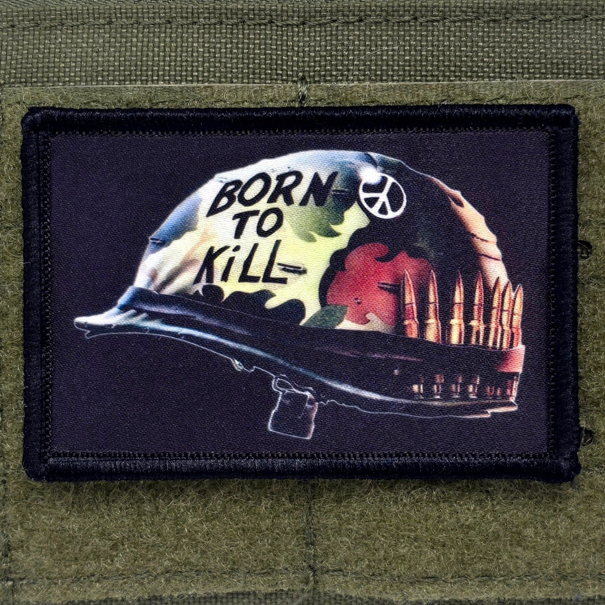 Full Metal Jacket Patch Helmet Moral Hook & Loop 3x2