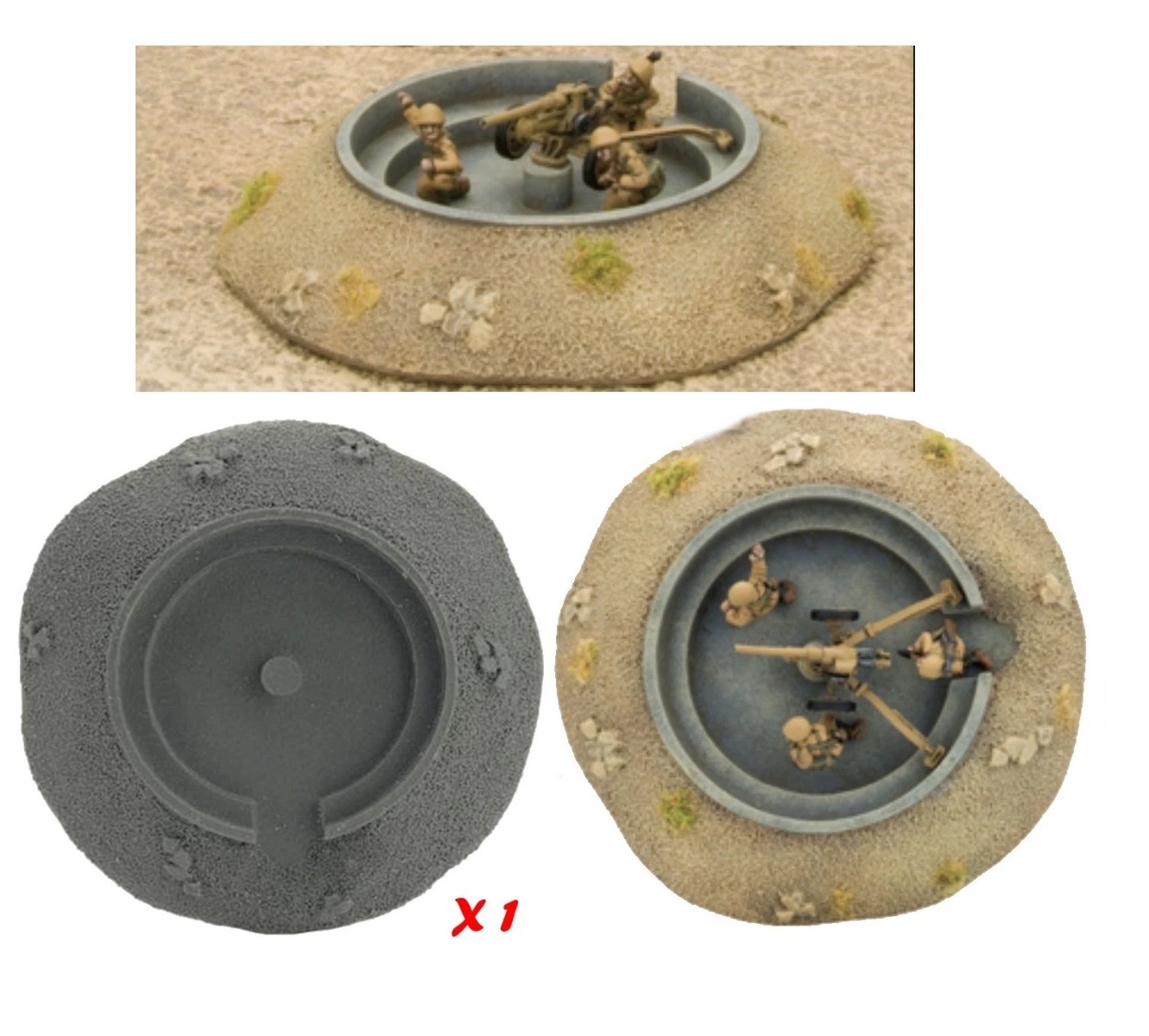 Battlefront XX345 Defenses: Tobruk Pit (1) for Tabletop Gaming