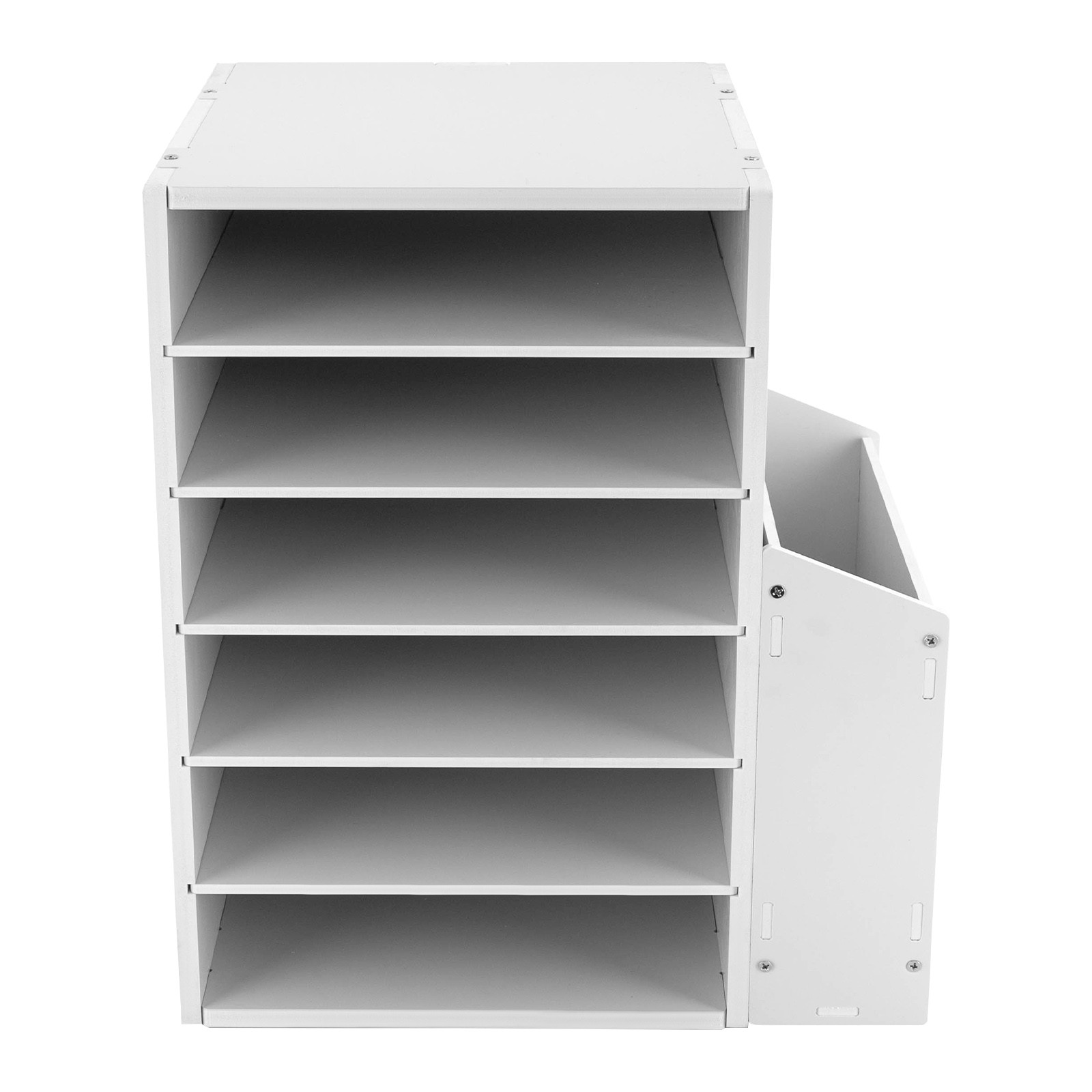 6 Compartments Desktop Organizer Desktop File Holder Rectangular File Organizer
