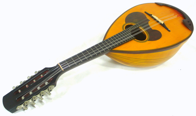 Japan Suzuki M30 bowlback solid Spruce & Maple Mandolin, hard case, OJMN121