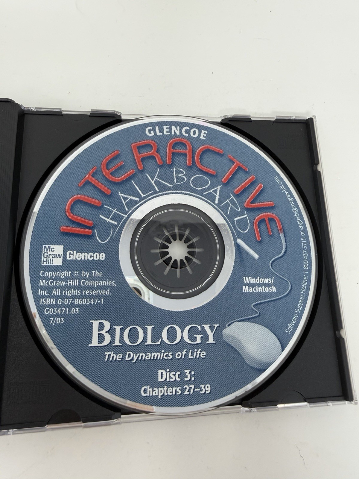 Glencoe Biology: Interactive Chalkboard PC MAC CD-ROM - Chapter 1 - 39 - 3 Discs