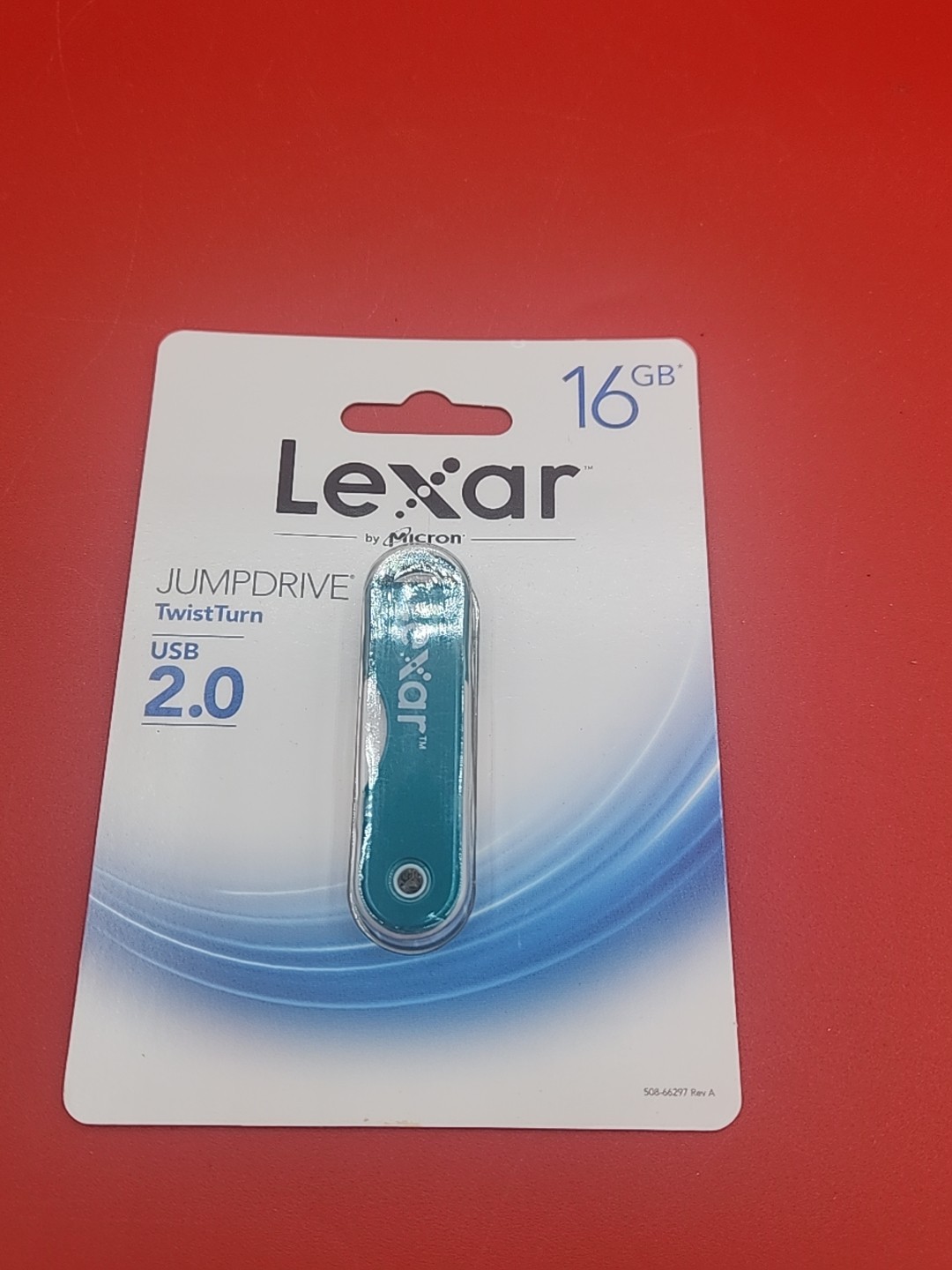 Lexar by Micron 16GB TwistTurn Jump Drive USB 2.0 Brand New Teal