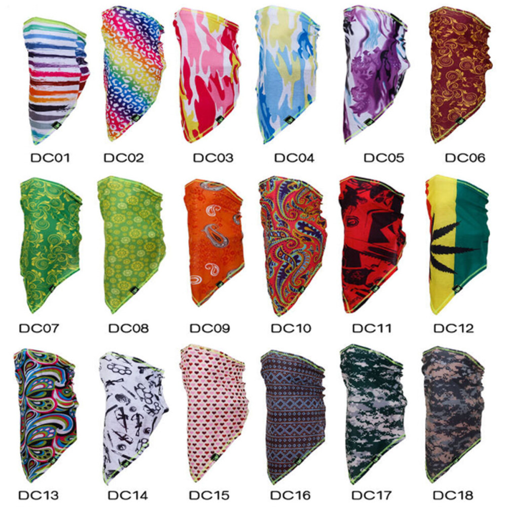 Summer Balaclava Face Mask Neck Gaiter Breathable Bike Scarf Breathable Bandana