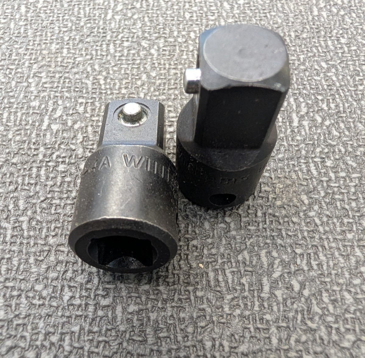 TWO NEW Williams 2-4A  Impact Adaptor  3/8" F x 1/2" M - Made in USA- F.Ship
