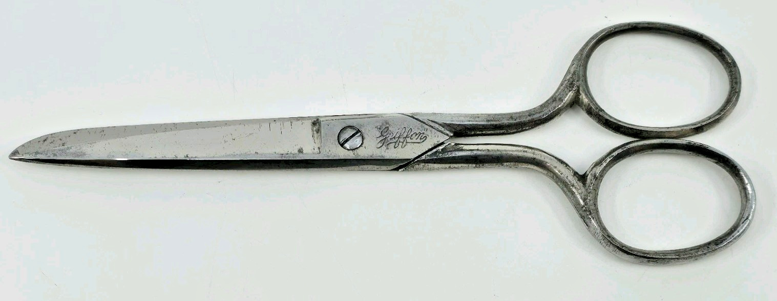 Vintage Griffon Cutlery House Classroom Scissors Shears 5" Germany Carbon Steel