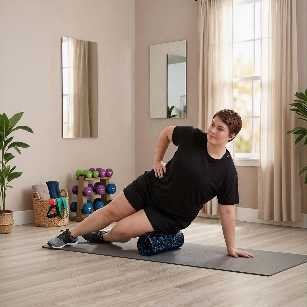 45cm High Density EPP Foam Roller Solid Yoga Deep Tissue Muscle Release Roller