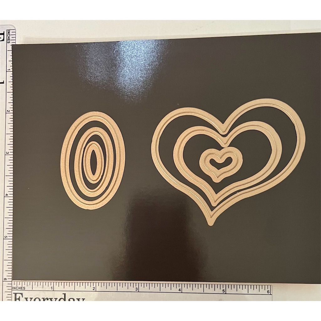 Spellbinders Nested Heart & Oval Die Set for Scrapbooking Crafts