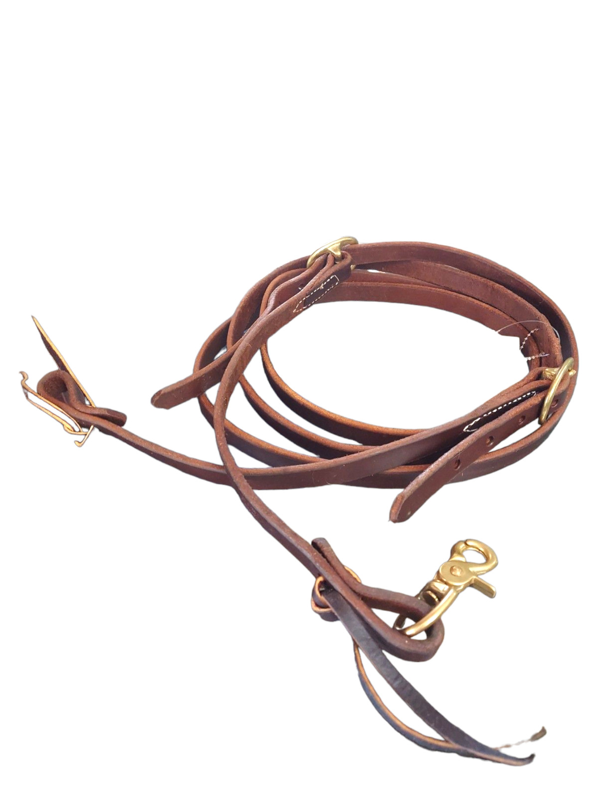 Jerry Beagley Braiding Co 10' Adjustable Leather Single Trail Rein 001LRR10