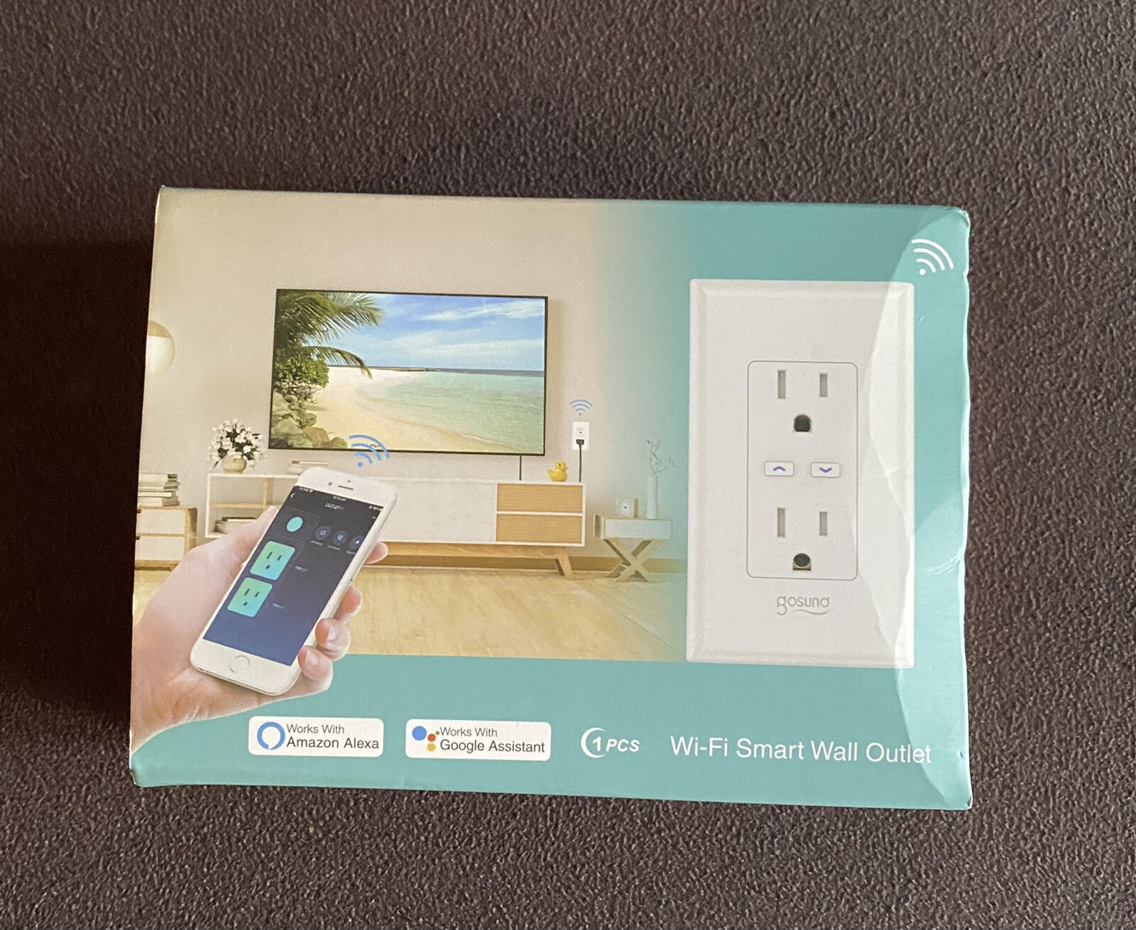 Wi-Fi Smart Electrical Outlet w/ Energy Monitor, Works w/Alexa , Goggles NEW