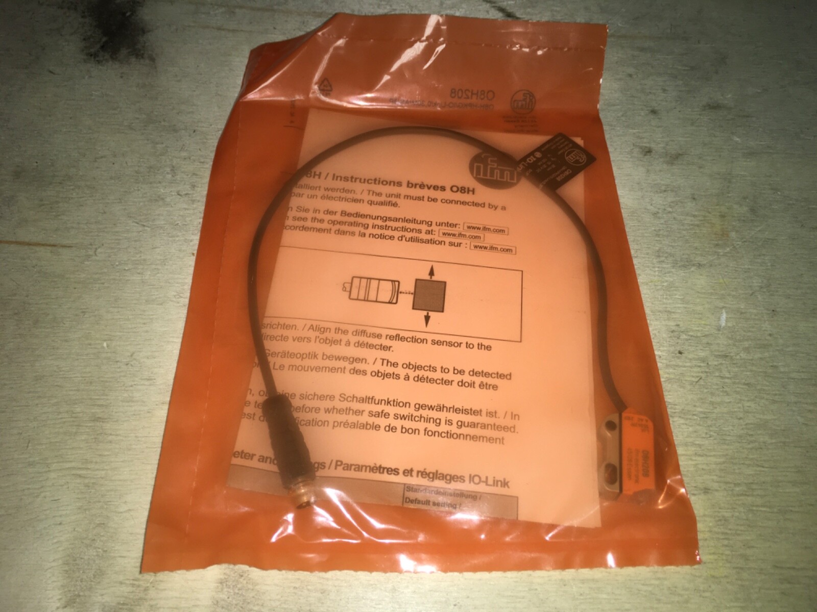 IFM Electronic O8H208, diffuse reflection, NIB, JRM-188