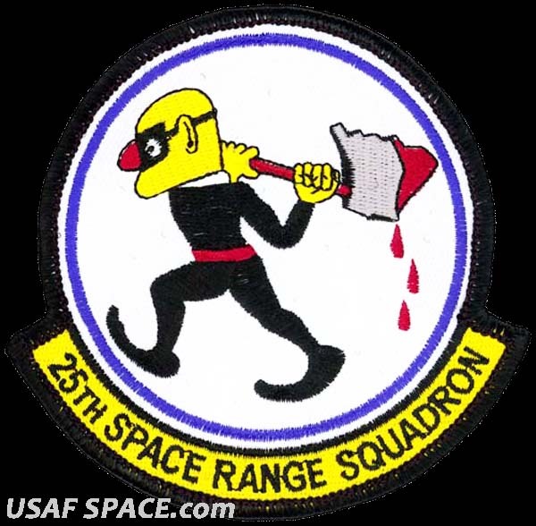 USAF 25th SPACE RANGE SQUADRON -Schriever AFB, CO- ORIGINAL AIR FORCE VEL PATCH