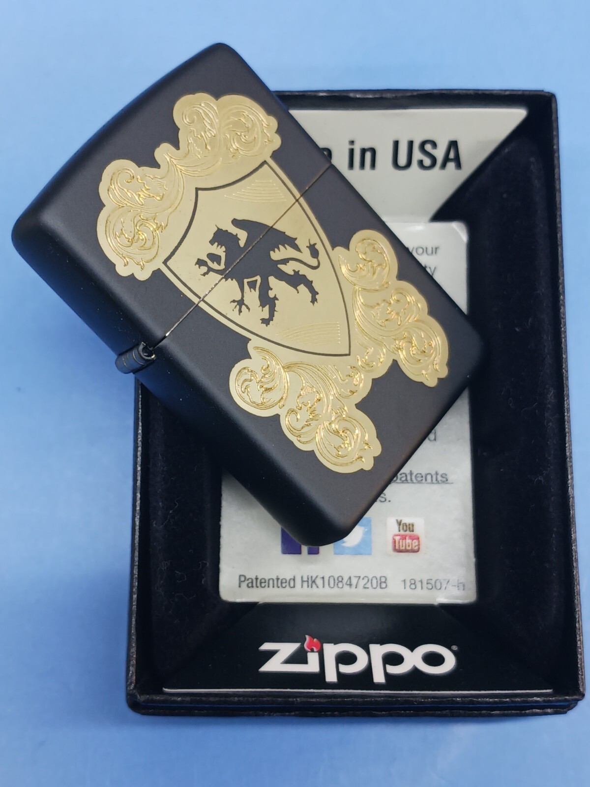 Zippo Royal Griffin Black Matte 28793