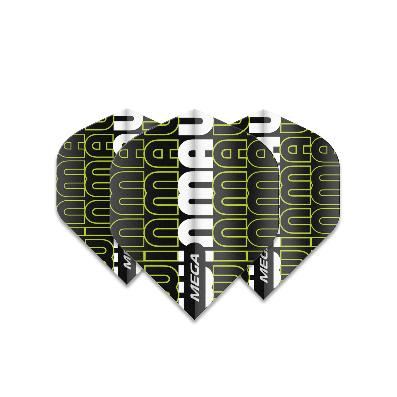 Winmau Mega Standard 75 Micron Flight - Logo Green & White
