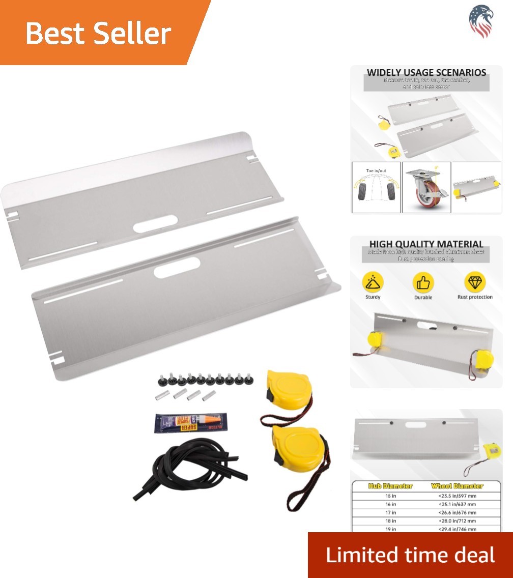 Aluminum Toe Plates Wheel Alignment Tool for Cars SUVs Off-Road Vehicles