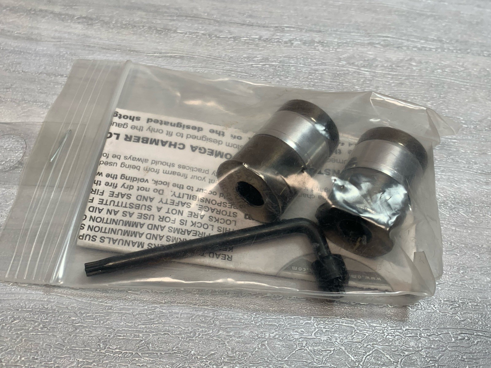 Omega Chamber Lock Set (2) for 12 Gauge Over /Under Shotguns