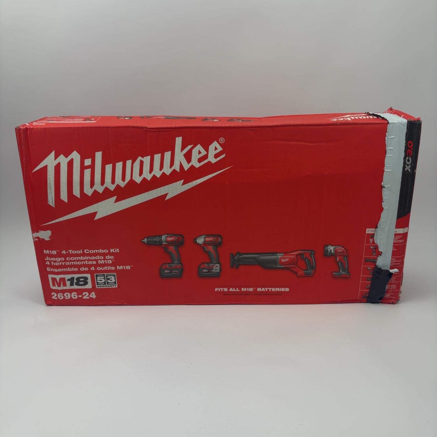 New Milwaukee 4-Tool Combo Kit 2696-24