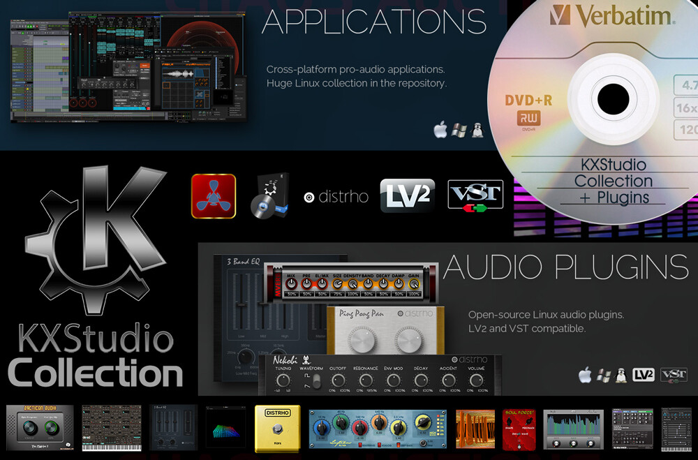 KXStudio AUDIO PRODUCTION & PLUGINS - LINUX MAC WINDOWS