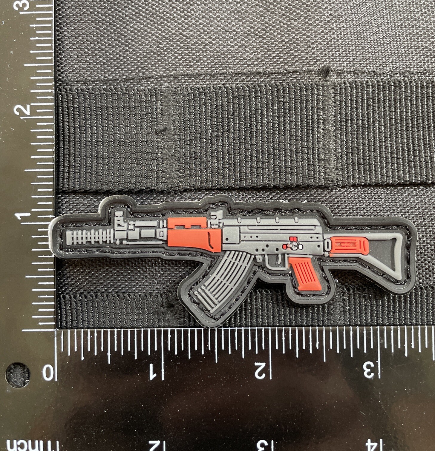 AK 47 Rifle Kalashnikov Weapon PVC Tactical Morale Patch 762