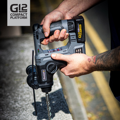 G12 Series Brushless Compact Rotary Hammer Drill. 1.3J Impact Energy - Bare Tool
