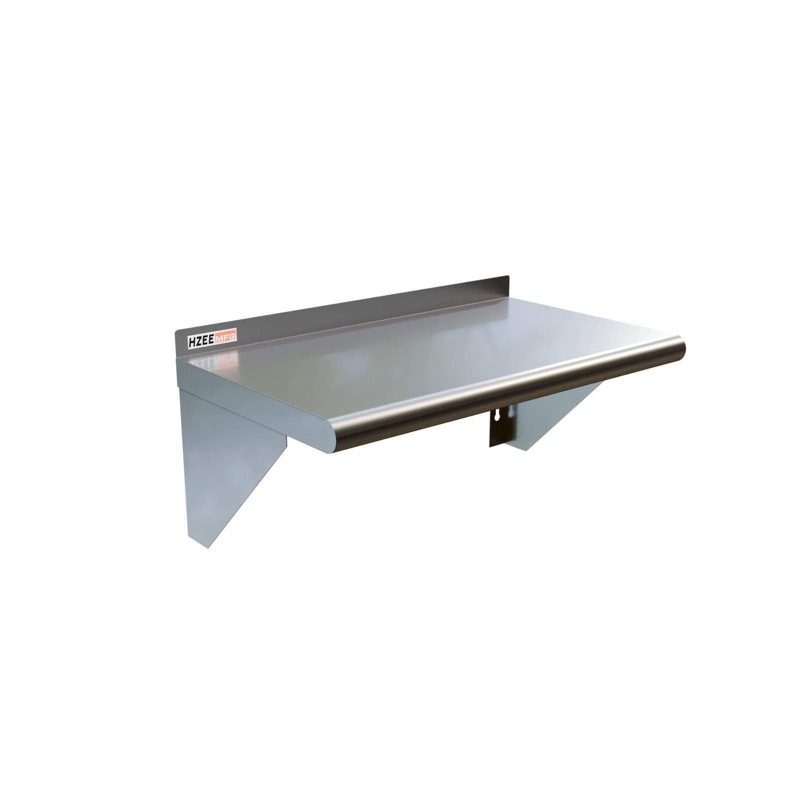 Stainless Steel Wall Mounted Shelf 14x24 Inches, 18 Gauge Commercial Shelves ...