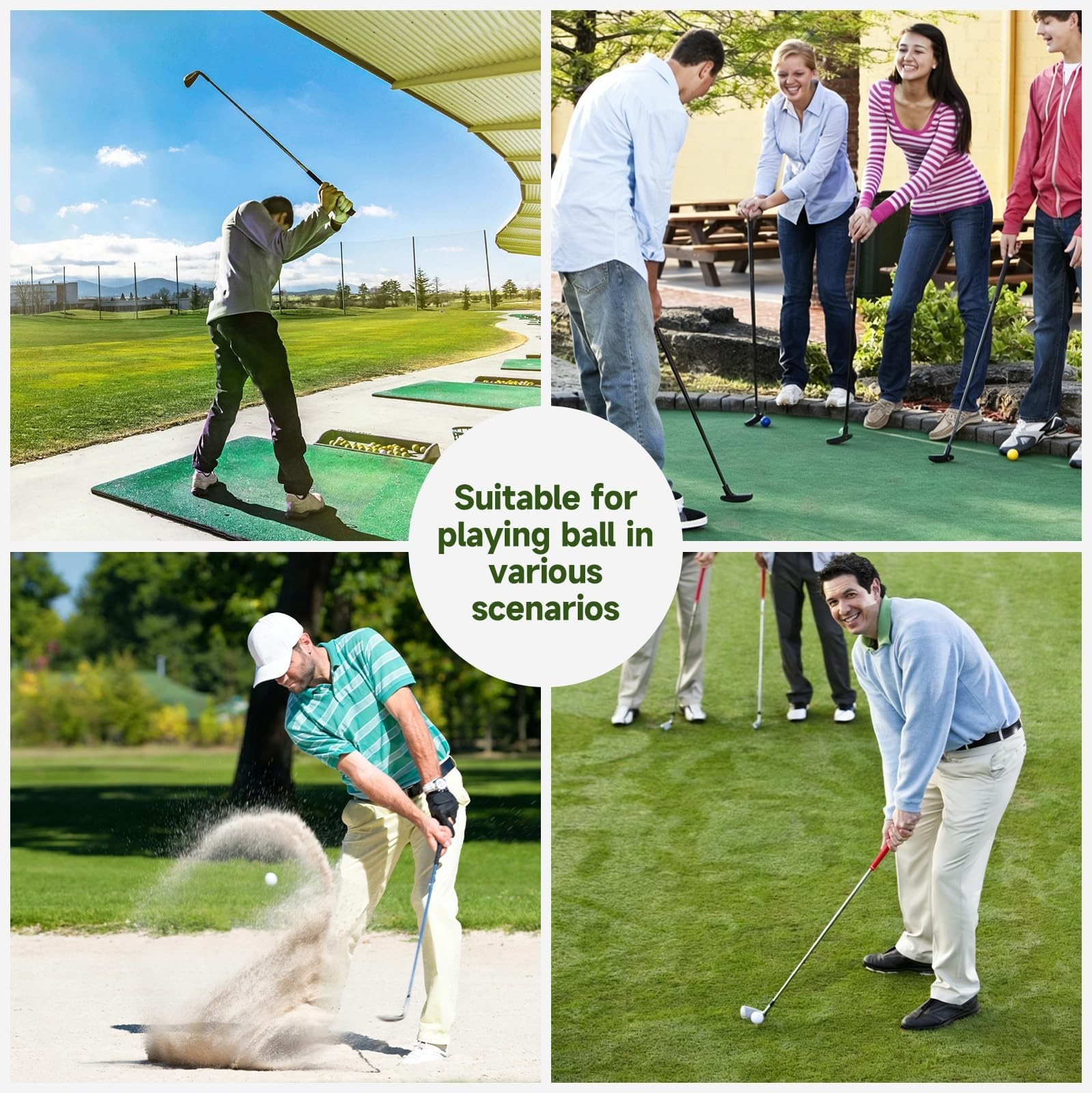 ATTRACTIVE 48-Inch Golf Alignment Sticks 2 Pack Collapsible Golf Practice Rod...
