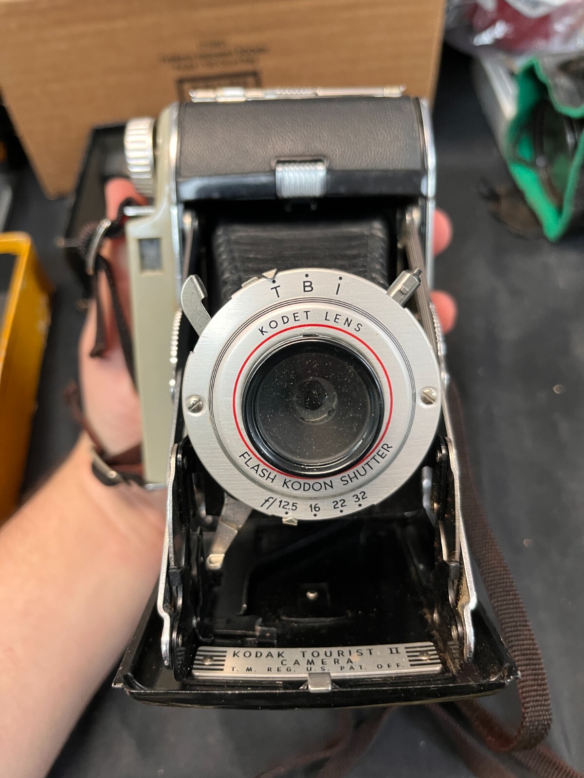 Kodak Tourist II Folding Camera In Original Box AA