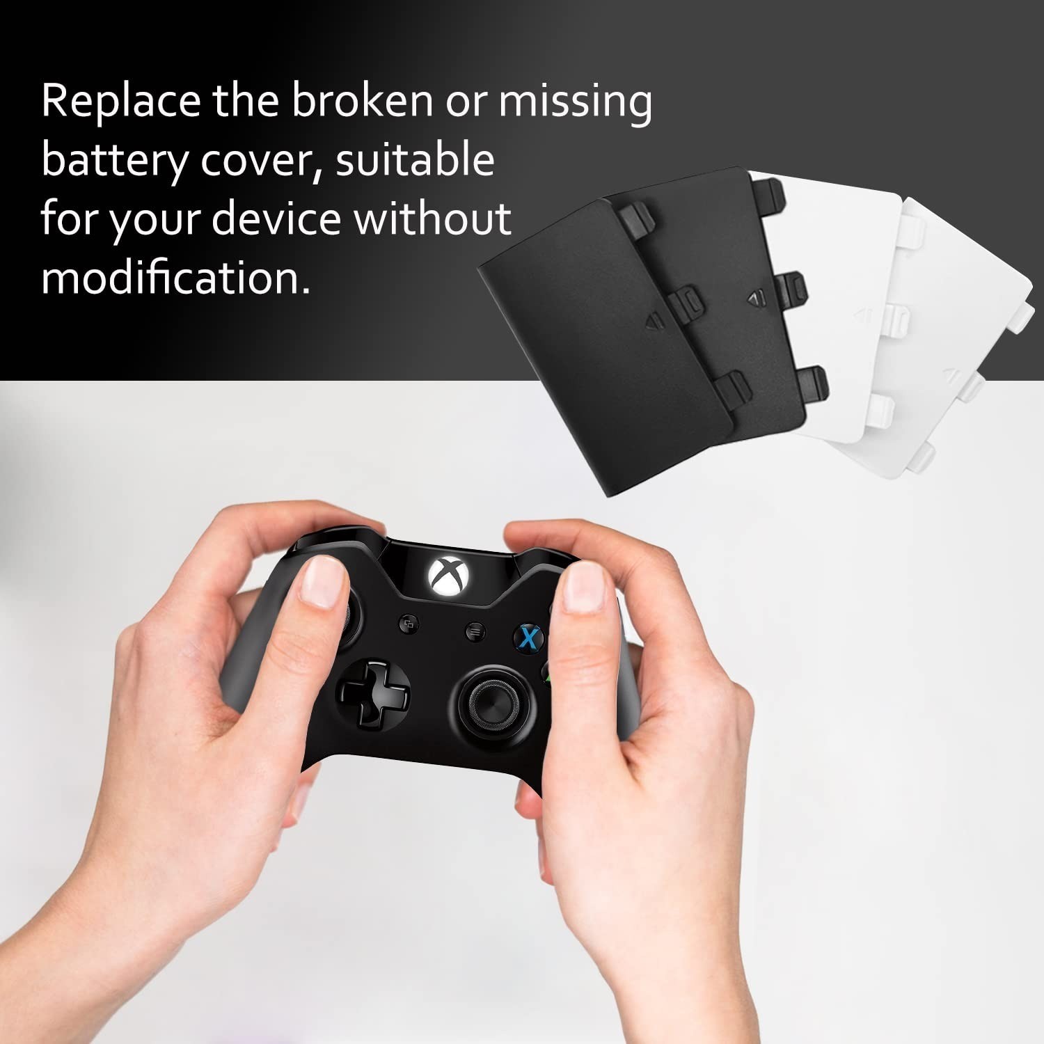 KELIFANG Replacement Battery Cover for Xbox One, One S, One X Controller