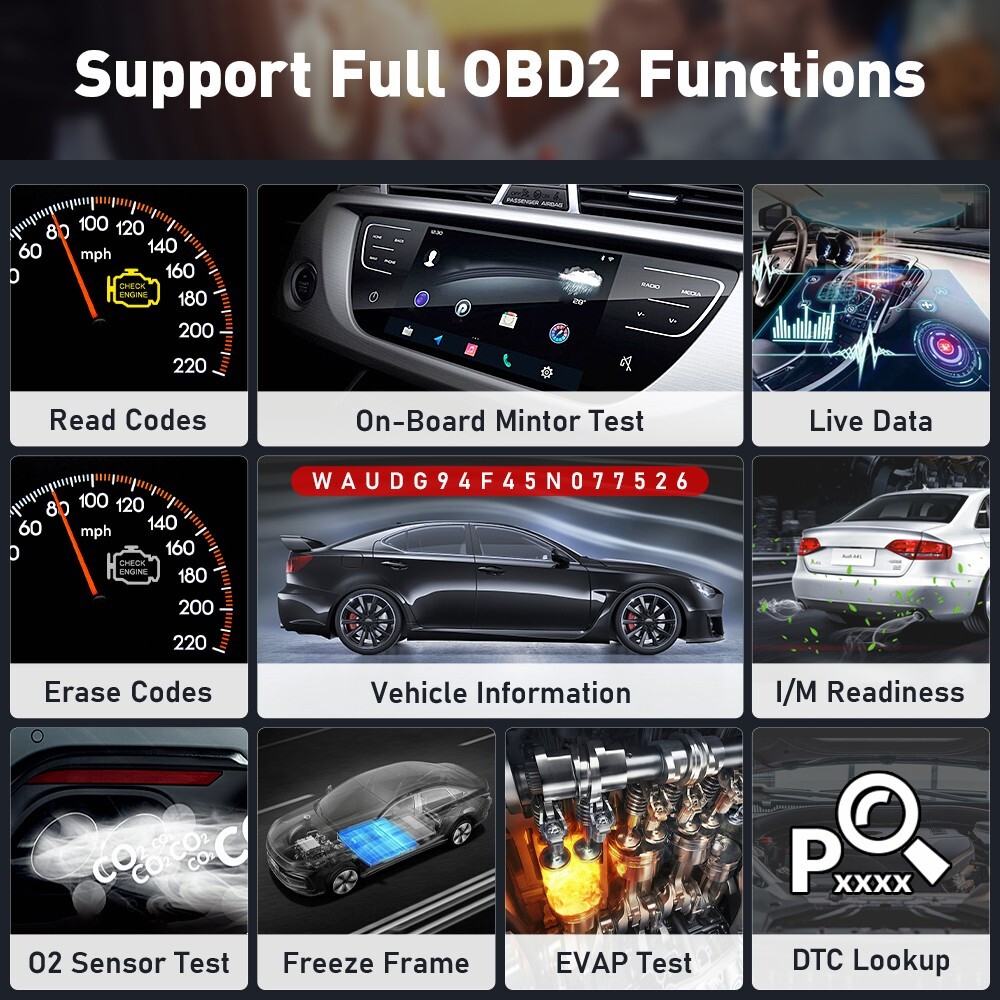 KINGBOLEN Ediag Plus OBD2 Scanner Car Diagnostic Tool ECU Coding as Thinkdiag 2