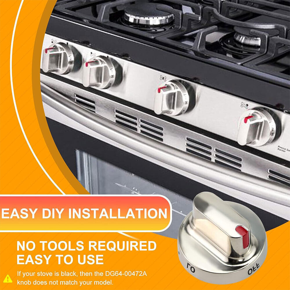 DG64-00472A Gas Stove Replacement Knobs for Samsung Range Oven DG68-00101B