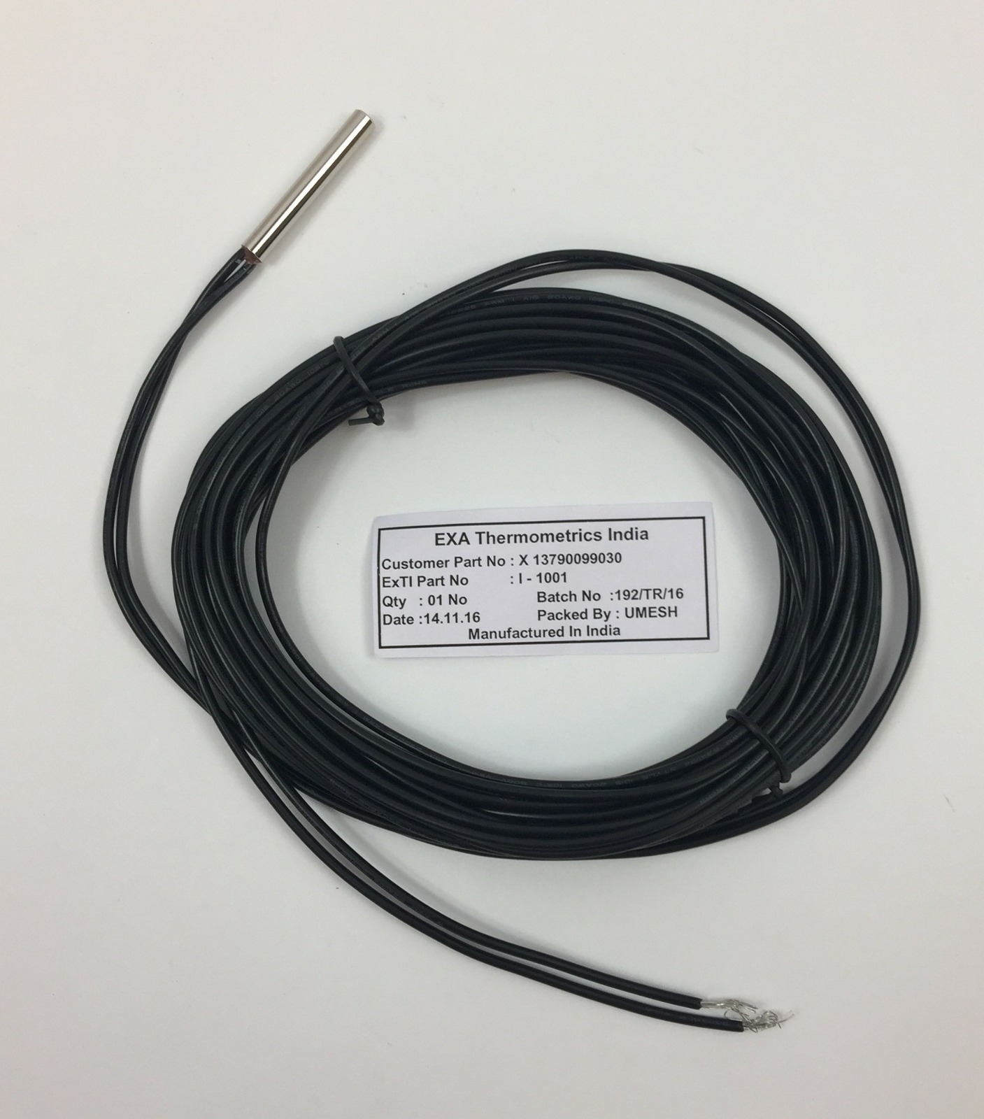 EXA Thermometrics Temperature I-1001 Sensor X13790099030
