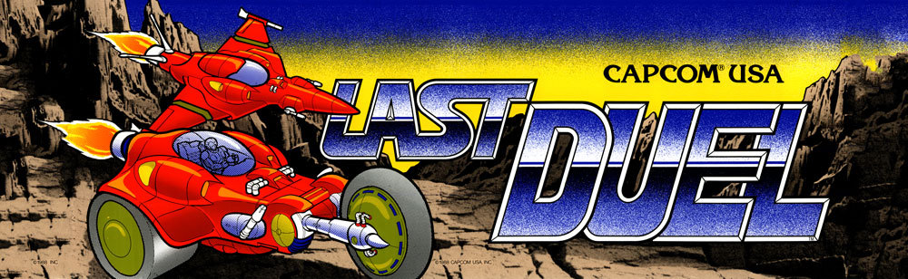 Last Duel Arcade Marquee 26" x 8"