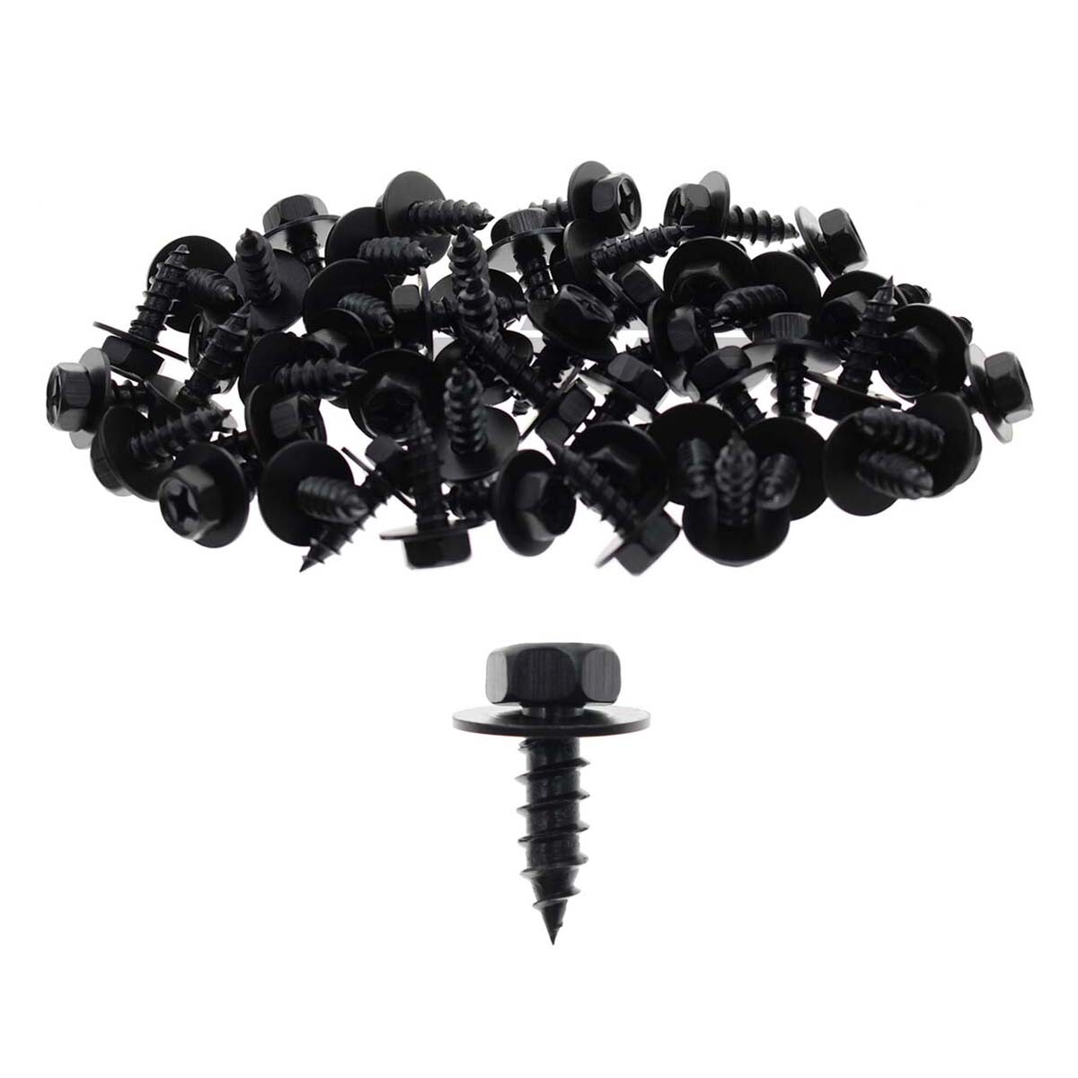 50Pcs 10MM Hex Head Bolts Screw For BMW Bumper Engine Splash Shield Cover Rivet