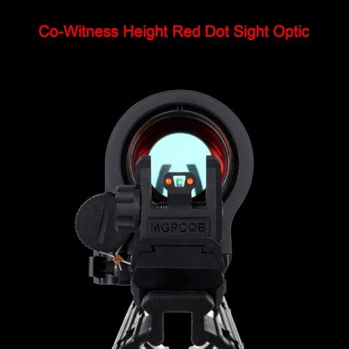 Fiber Optic Sights,with Green and Red Full Fiber Optics Dots Polymer Black