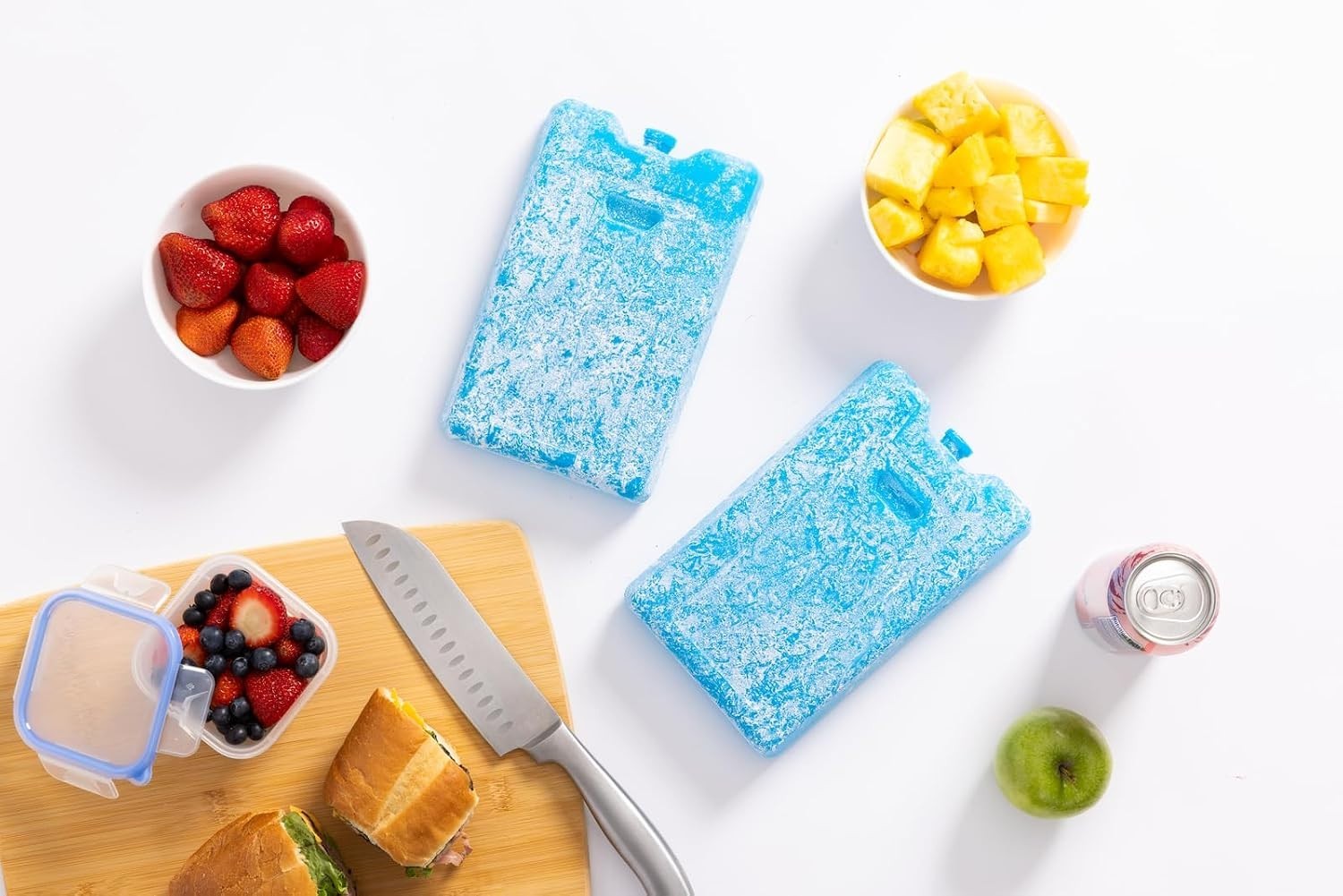 Large Reusable Ice Blocks by Maxcold - Extended Cooling for Camping & Tailgating