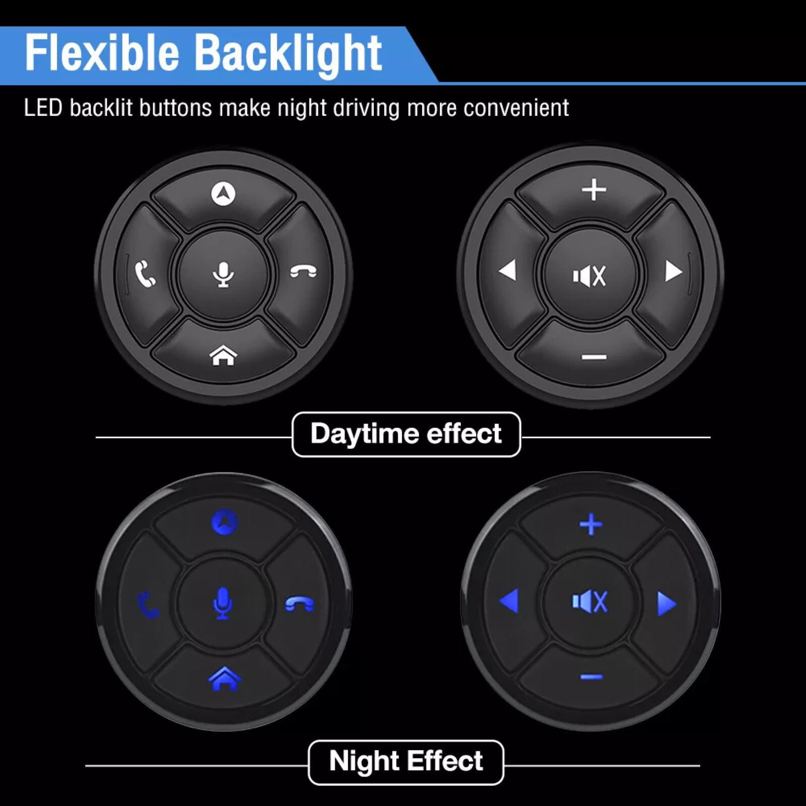 Universal Wireless Car Remote Control Button Smart Steering Wheel Controller