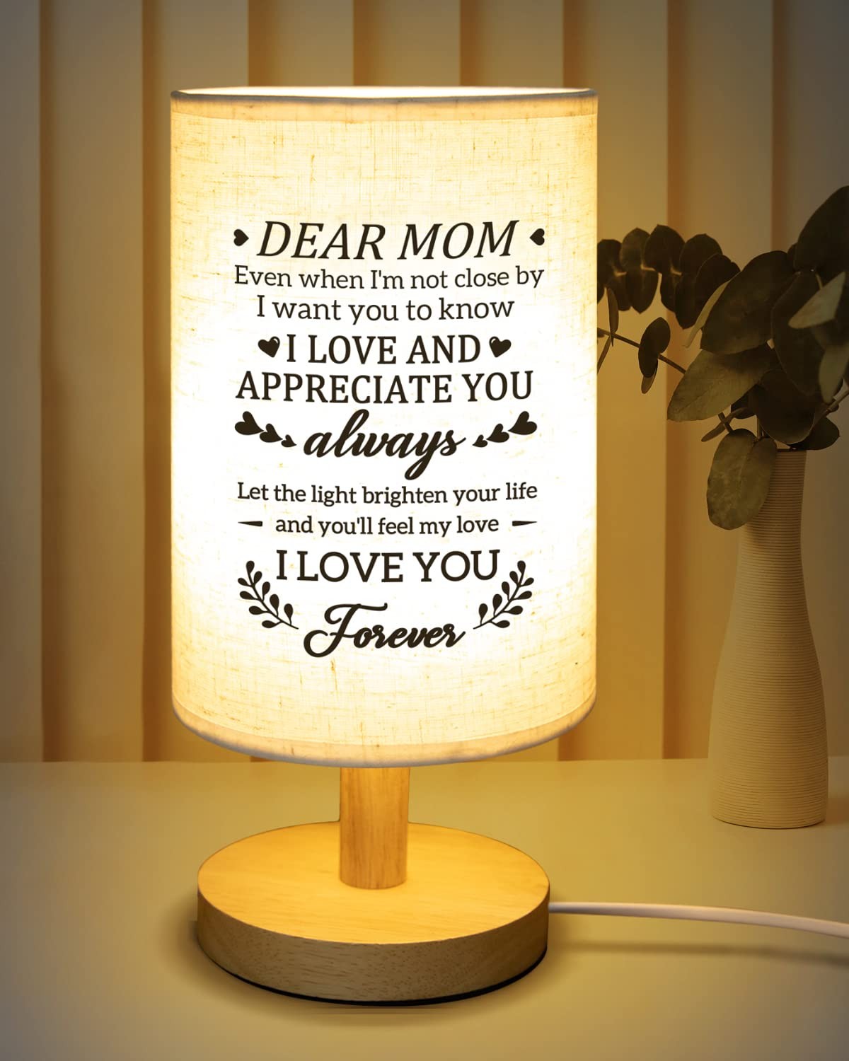 Gifts for Mom from Daughter Son Mom Gifts for Birthday Fabric Lamp Birthday G...
