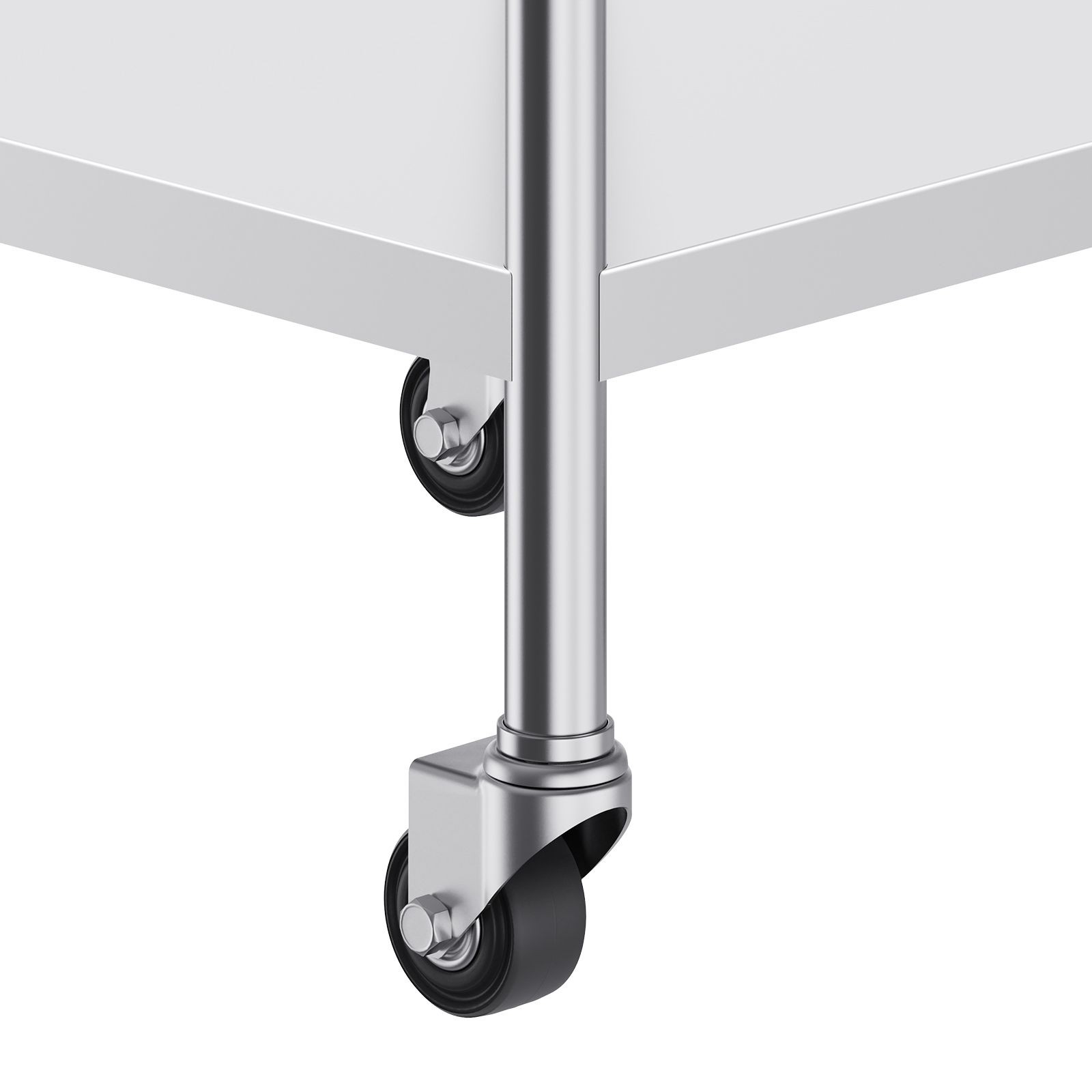 30x36in Stainless Steel Work Table with 3-Sided Backsplash